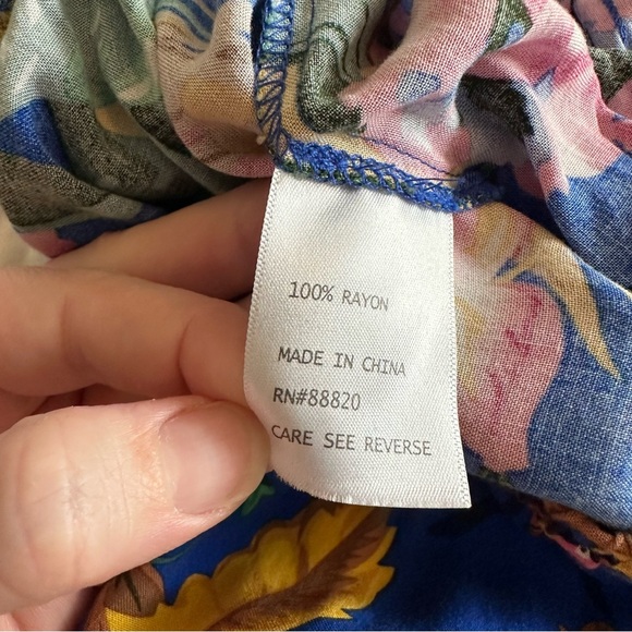 Cynthia Rowley Casual Floral Flower Resort Vacation Beach Coastal Wide Leg Pants - Picture 5 of 7